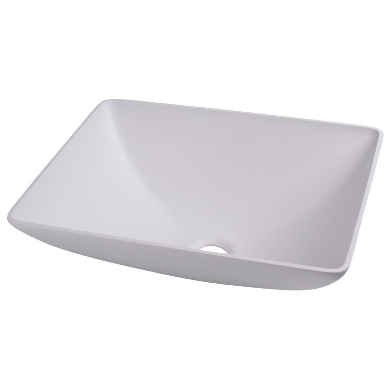 Kvadratinis praustuvas baltas, matmenys: 400x300mm H135mm
