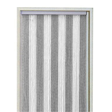 Laido užuolaidos sidabrinės/baltos 100x220cm
