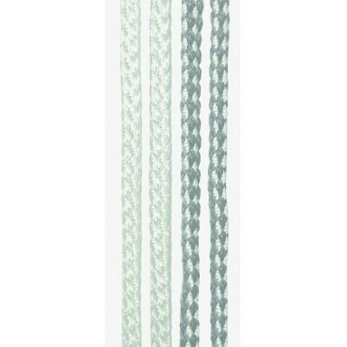 Laido užuolaidos sidabrinės/baltos 100x220cm