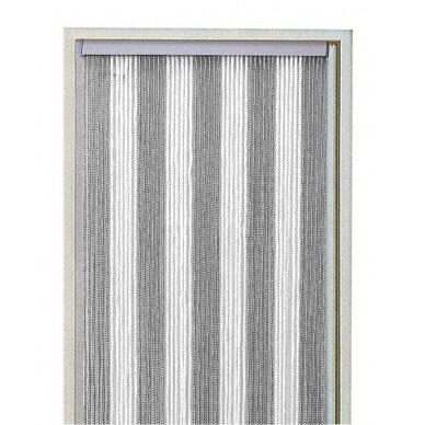 Laido užuolaidos sidabrinės/baltos 100x220cm 1