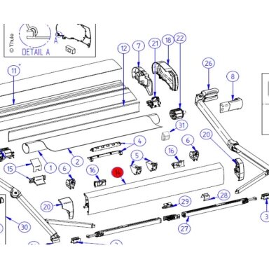 Lead Rail 9200 4,5m anodinis.