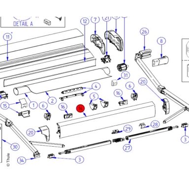 Lead Rail 9200 5.0m anod.