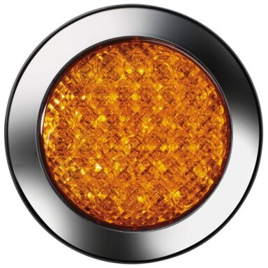 LED indikatorius, 12V, 3/W geltonas IP67 500mm laidas LED indikatorius, 12V, 3/W geltonas IP67 500mm laidas