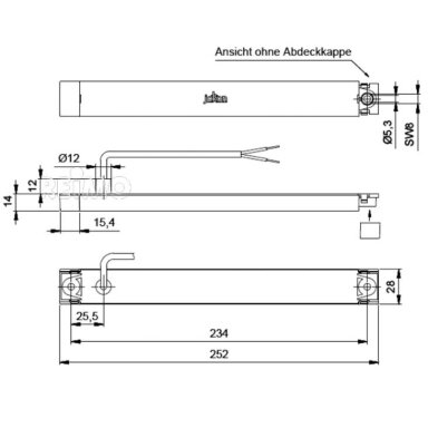 LED indikatorius skaidrus/chromas, Cat2a, 9-32V, 2,4W W IP67, 500 mm laidas LED indikatorius skaidrus/chromas, Cat2a, 9-32V, 2,4W W IP67, 500 mm laidas