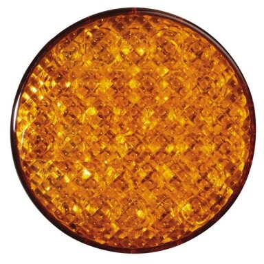 LED mirksi lemputė Cat2 12V 3W geltona IP67, 500mm laidas LED mirksi lemputė Cat2 12V 3W geltona IP67, 500mm laidas