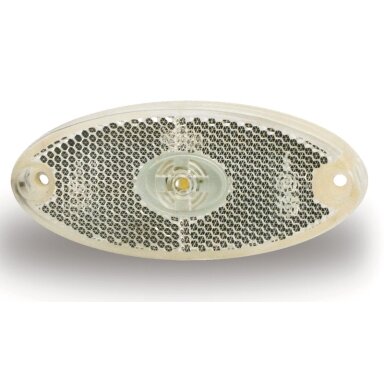 LED žymeklis, 12V, 1W, skaidrus, IP67 galinis