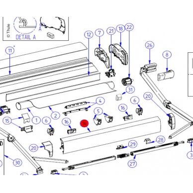 Lead Rail 9200 4,5m anodinis. Lead Rail 9200 4,5m anodinis.