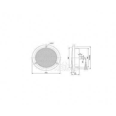 LED atbulinės eigos žibintas 12V, 3W IP67 500 mm laidas skaidrus 1 LED atbulinės eigos žibintas 12V, 3W IP67 500 mm laidas skaidrus 1