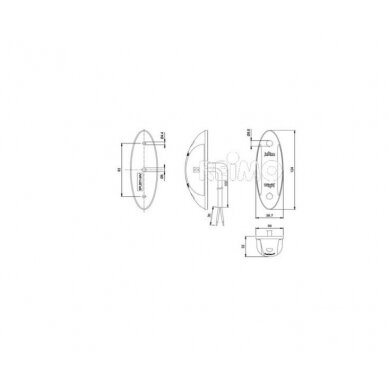 LED galinis rūkas 6W 1 LED galinis rūkas 6W 1