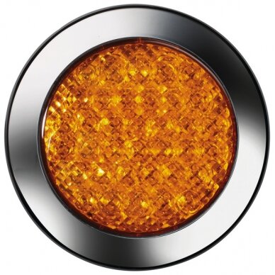 LED indikatorius, 12V, 3/W geltonas IP67 500mm laidas LED indikatorius, 12V, 3/W geltonas IP67 500mm laidas