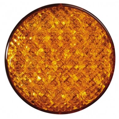 LED mirksi lemputė Cat2 12V 3W geltona IP67, 500mm laidas LED mirksi lemputė Cat2 12V 3W geltona IP67, 500mm laidas