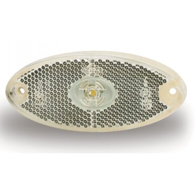 LED žymeklis, 12V, 1W, skaidrus, IP67 galinis LED žymeklis, 12V, 1W, skaidrus, IP67 galinis