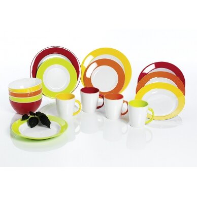 Lėkščių rinkinys Family Rainbow 12 vnt. 2 Lėkščių rinkinys Family Rainbow 12 vnt. 2
