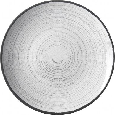 Lėkštė Tivoli 25 cm balta/juoda Lėkštė Tivoli 25 cm balta/juoda