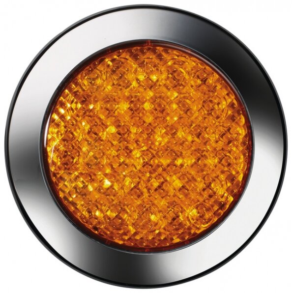 LED indikatorius, 12V, 3/W geltonas IP67 500mm laidas LED indikatorius, 12V, 3/W geltonas IP67 500mm laidas