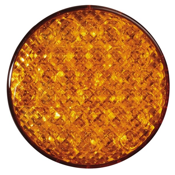 LED mirksi lemputė Cat2 12V 3W geltona IP67, 500mm laidas LED mirksi lemputė Cat2 12V 3W geltona IP67, 500mm laidas