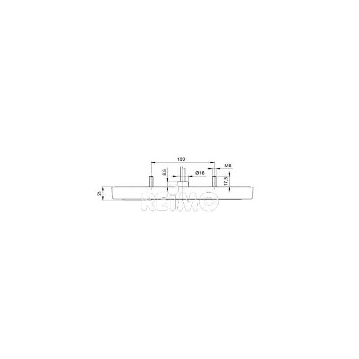 LED daugiafunkcis šviestuvas, 9-32V, raudonas 500mm laidas, IP67 2