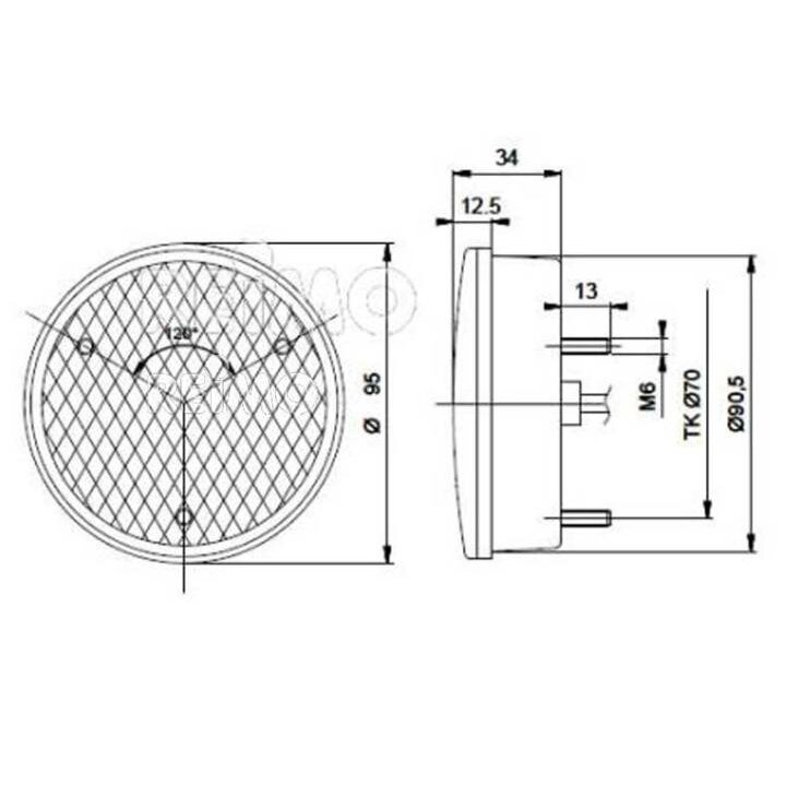 LED galinis rūko žibintas 12V, 4 IP67 500 mm skaidrus laidas 2 LED galinis rūko žibintas 12V, 4 IP67 500 mm skaidrus laidas 2