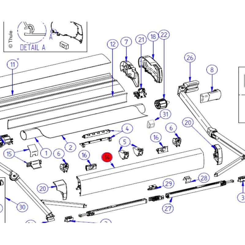Lead Rail 9200 4,5m anodinis.