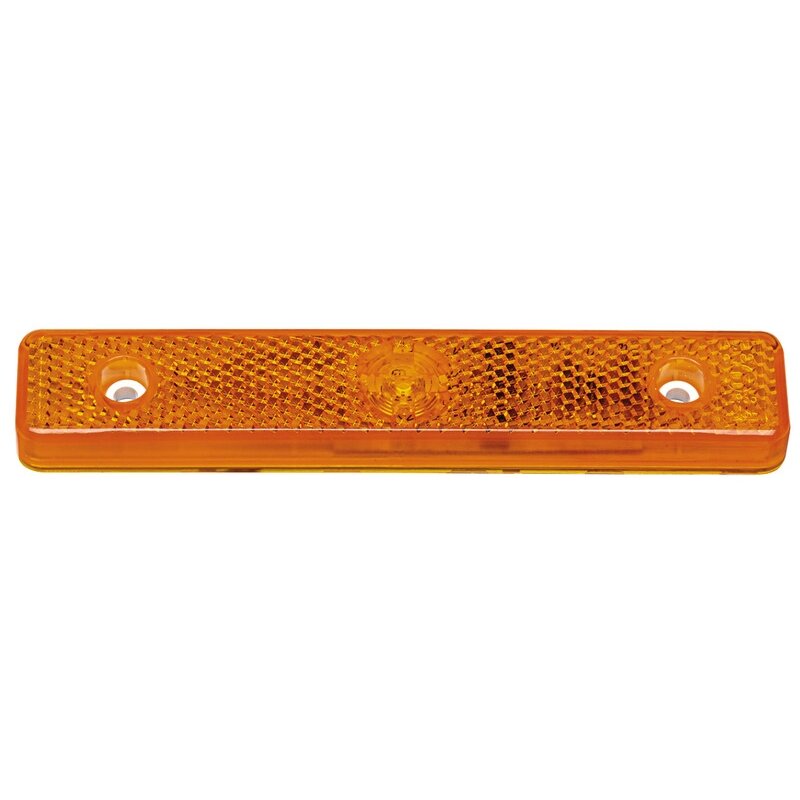 LED šoninis žymeklis, 12V 0,6W, geltonas, 250 mm laidas, IP67