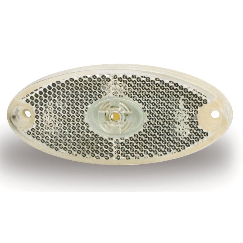 LED žymeklis, 12V, 1W, skaidrus, IP67 galinis
