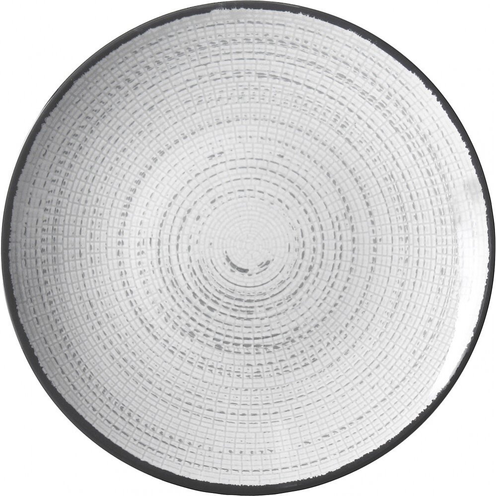 Lėkštė Tivoli 25 cm balta/juoda Lėkštė Tivoli 25 cm balta/juoda