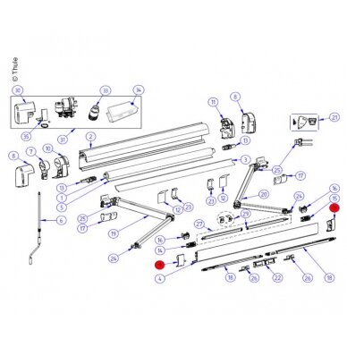 LH+RH Endcap Leadrail ano LH+RH Endcap Leadrail ano
