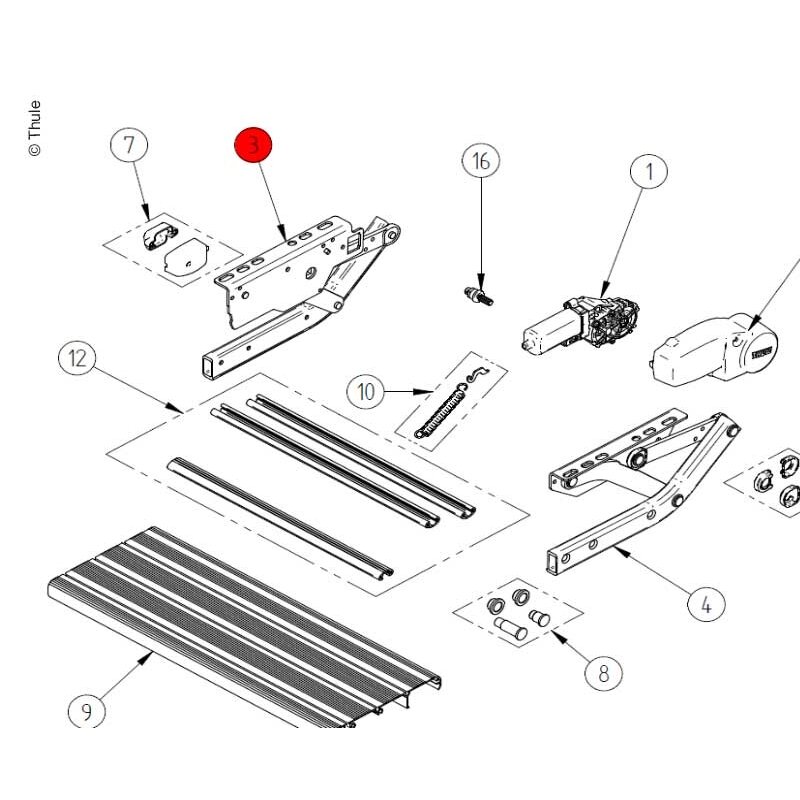 LH SideAssy ThuleStep V10 LH SideAssy ThuleStep V10