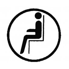 Lipduko piktograma "sėdynės žymėjimas"