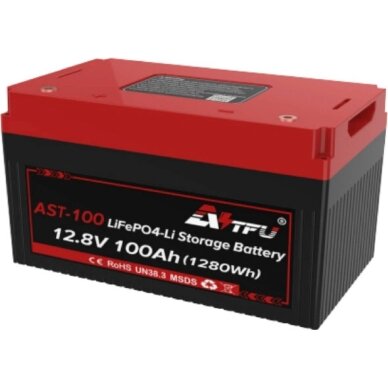 LiFePO4 baterija kemperiui 12.8V 100Ah Bluetooth ir BMS LiFePO4 baterija kemperiui 12.8V 100Ah Bluetooth ir BMS