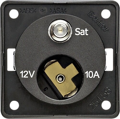 Lizdas 12 V SAT antracitas