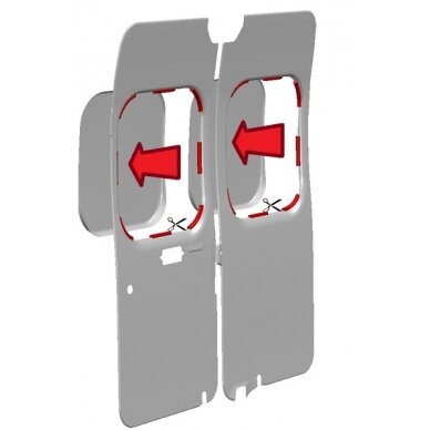 Vidaus apdailos plokštės Cover Plus Fiat Ducato ir identiškos, pilkos spalvos 5 Vidaus apdailos plokštės Cover Plus Fiat Ducato ir identiškos, pilkos spalvos 5