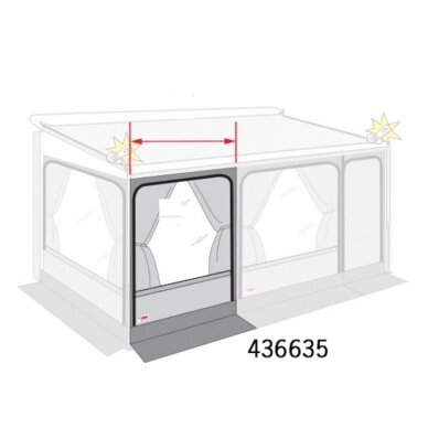 Pailginimo komplektas priekinei markizės daliai Privacy Room 5