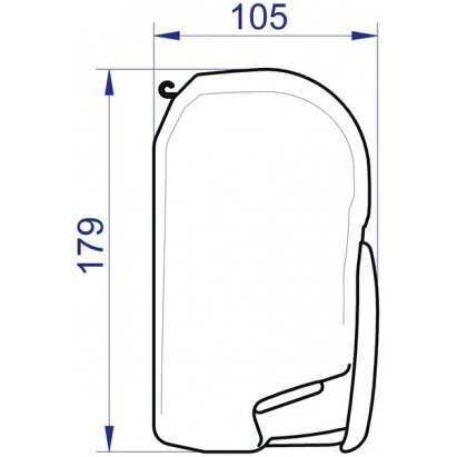 Thule Omnistor 8000 sieninė markizė su 230 V EM variklio komplektu 1 Thule Omnistor 8000 sieninė markizė su 230 V EM variklio komplektu 1