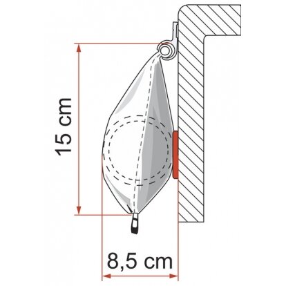 Fiamma Caravanstore ZIP - Tentas dėkle 6 Fiamma Caravanstore ZIP - Tentas dėkle 6