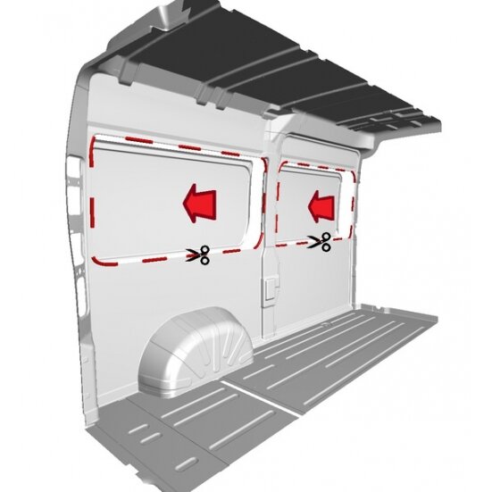 Salono apdailos plokštės Cover Plus, skirtos Fiat Ducato 8