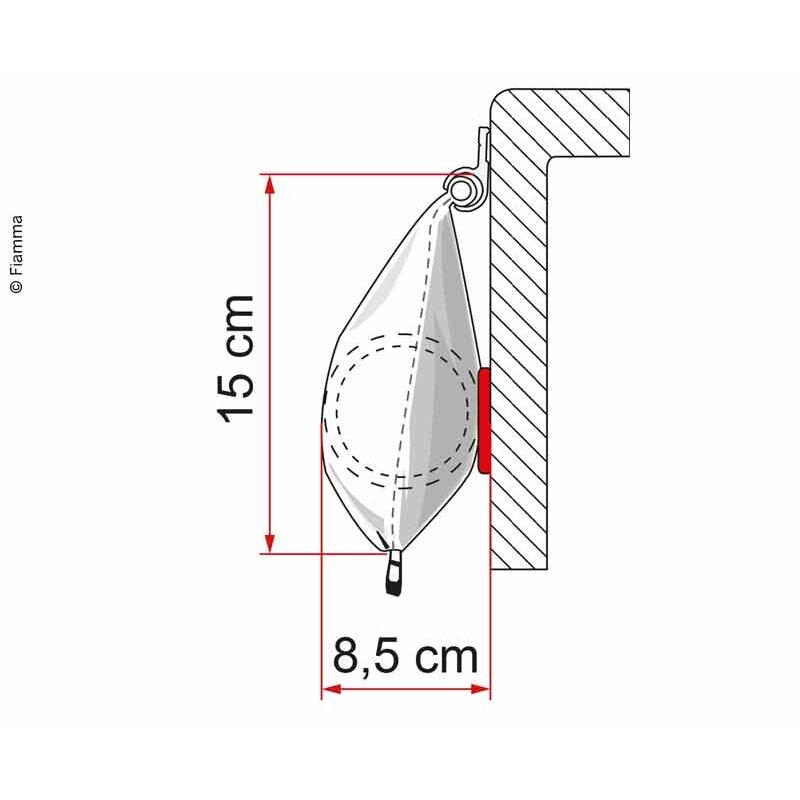 Caravanstore Markizės su užtrauktuku/Fodderal su tentu 1