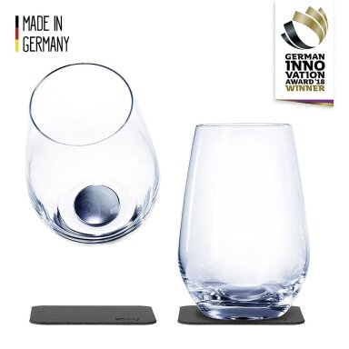 Magnetiniai krištoliniai stiklai LONGDRINK, 2 vnt., skaidrūs Magnetiniai krištoliniai stiklai LONGDRINK, 2 vnt., skaidrūs
