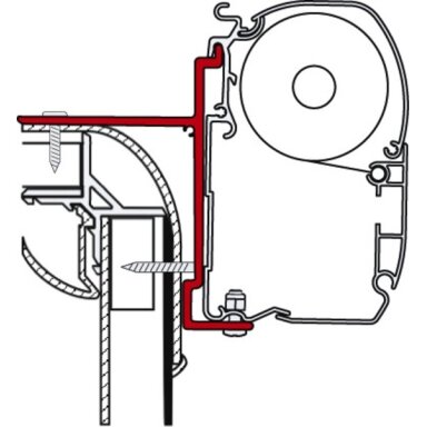 Markizės adapteris Adria, Pilote, Bürstner Markizės adapteris Adria, Pilote, Bürstner