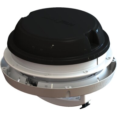 „Maxxair Maxxfan Dome Plus“ stogo ventiliatorius, 12 V, juodas „Maxxair Maxxfan Dome Plus“ stogo ventiliatorius, 12 V, juodas