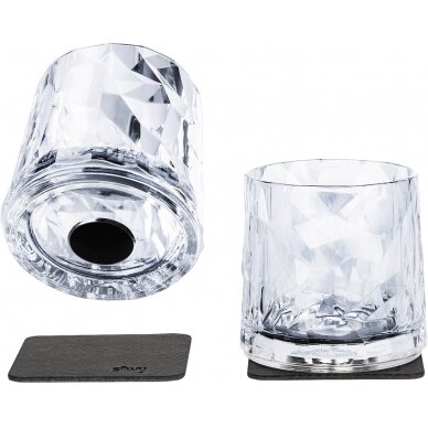 Magnetiniai plastikiniai stiklai TUMBLER, rinkinys iš 2, aukštųjų technologijų, skaidrūs Magnetiniai plastikiniai stiklai TUMBLER, rinkinys iš 2, aukštųjų technologijų, skaidrūs