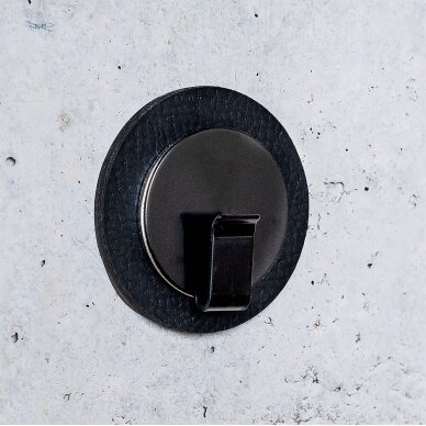 Magnetinis kabliukas CLEVER BLACK su metaliniu nano gelio padėklu BLACK 1