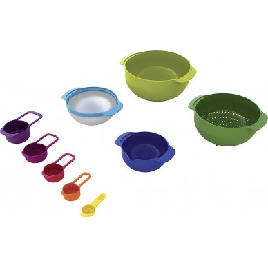 Maisto ruošimo rinkinys Nest™ Plus 9 dalių daugiaspalvis 1 Maisto ruošimo rinkinys Nest™ Plus 9 dalių daugiaspalvis 1