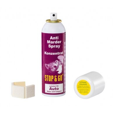 MARDER STOP & GO, Purškalas nuo kiaunių, koncentratas, 200 ml MARDER STOP & GO, Purškalas nuo kiaunių, koncentratas, 200 ml