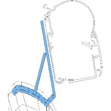 Markizės adapteris PR, skirtas Ducato H2 Roofrack Markizės adapteris PR, skirtas Ducato H2 Roofrack