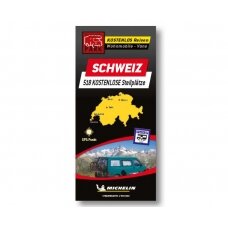 Michelin aikštelės žemėlapis Šveicarija – nemokamos aikštelės