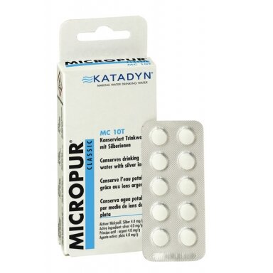 Micropur Classic - MC 10T: 40 tablečių, 400 litrų