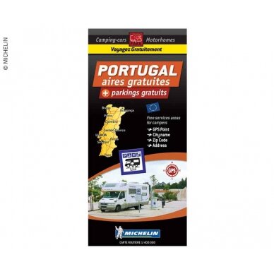Michelin aikštelės žemėlapis nemokamos aikštelės Portugalijoje