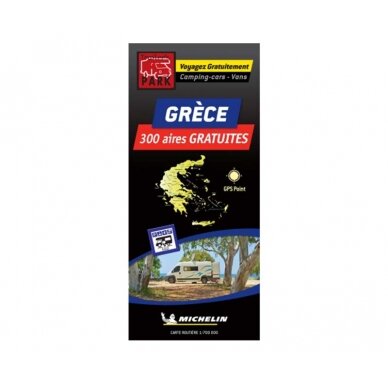Michelin pigių žemėlapis nemokamos aikštelės Graikijoje