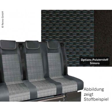 Miegamasis suoliukas VW T6 Trio Style V3000 10 dydžio 3 vietų Simora T6 šilumokaitis Miegamasis suoliukas VW T6 Trio Style V3000 10 dydžio 3 vietų Simora T6 šilumokaitis
